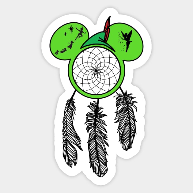 Second Star Dream Catcher Sticker by KimsCustomCrafts